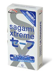 Презервативы Sagami Xtreme Ultrasafe с двойным количеством смазки - 10 шт. - Sagami - купить с доставкой в Улан-Удэ