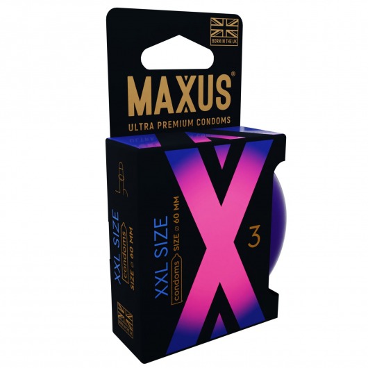 Презервативы Maxus XXL увеличенного размера - 3 шт. - Maxus - купить с доставкой в Улан-Удэ