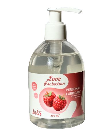 Лубрикант на водной основе Love Protection Raspberry с ароматом малины - 300 мл. - Lola Games - купить с доставкой в Улан-Удэ