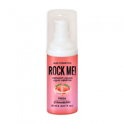 Жидкий вибратор Nuei Rock Me! с ароматом клубники - 20 мл. - Nuei cosmetics - купить с доставкой в Улан-Удэ