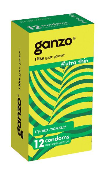 Ультратонкие презервативы Ganzo Ultra thin - 12 шт. - Ganzo - купить с доставкой в Улан-Удэ