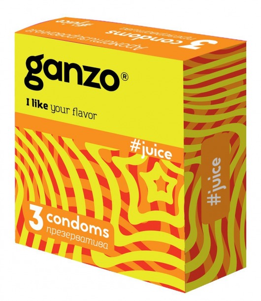 Ароматизированные презервативы Ganzo Juice - 3 шт. - Ganzo - купить с доставкой в Улан-Удэ