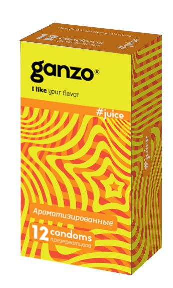Ароматизированные презервативы Ganzo Juice - 12 шт. - Ganzo - купить с доставкой в Улан-Удэ