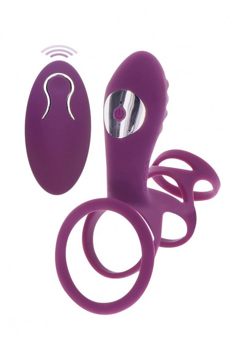 Фиолетовая эрекционная вибронасадка Halo Halo C-Ring Sleeve - Toy Joy - в Улан-Удэ купить с доставкой