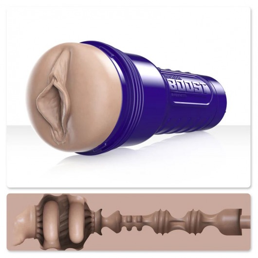 Телесный мастурбатор-вагина Fleshlight Boost Bang - Fleshlight - в Улан-Удэ купить с доставкой
