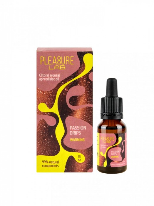 Капли с согревающим эффектом Passion Drips Warming - 15 мл. - Pleasure Lab - купить с доставкой в Улан-Удэ