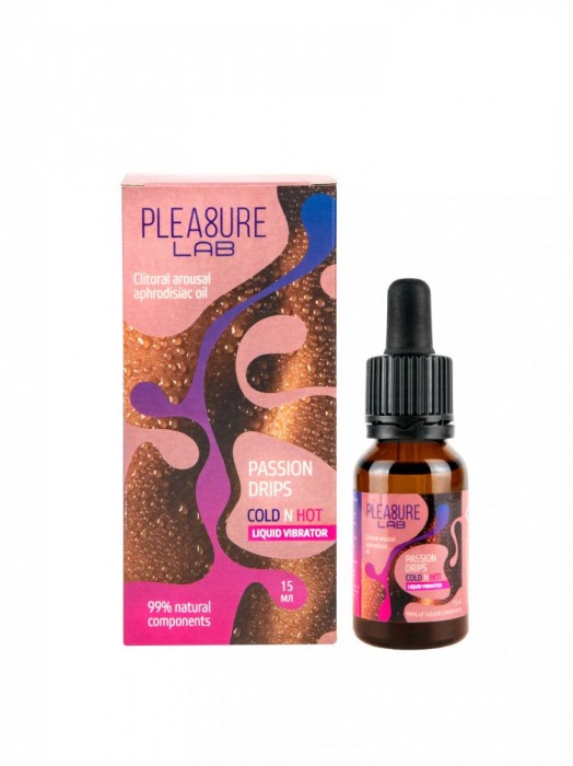 Жидкий вибратор Passion Drips Cold n Hot - 15 мл. - Pleasure Lab - купить с доставкой в Улан-Удэ