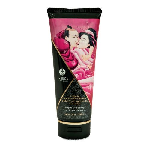 Массажный крем для тела с ароматом малины Raspberry feeling - 200 мл. - Shunga - купить с доставкой в Улан-Удэ