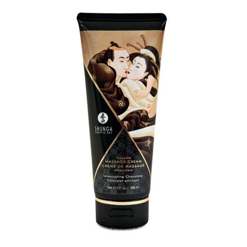 Массажный крем для тела с ароматом шоколада Intoxicating Chocolate - 200 мл. - Shunga - купить с доставкой в Улан-Удэ