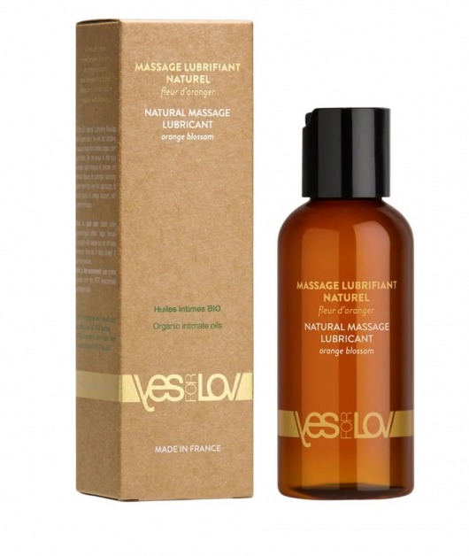 Натуральная массажная смазка Natural Lubricant Orange Blossom - 100 мл. - YESforLOV - купить с доставкой в Улан-Удэ