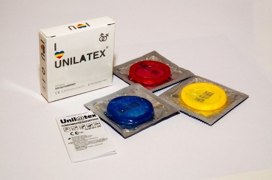 Разноцветные ароматизированные презервативы Unilatex Multifruits - 3 шт. - Unilatex - купить с доставкой в Улан-Удэ