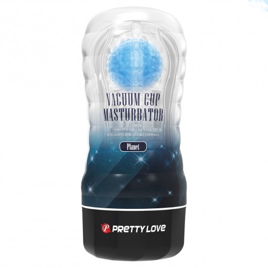 Прозрачный текстурированный мастурбатор Vacuum Cup Masturbator Planet - Baile - в Улан-Удэ купить с доставкой