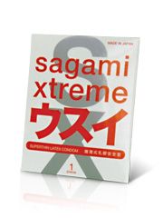 Ультратонкий презерватив Sagami Xtreme SUPERTHIN - 1 шт. - Sagami - купить с доставкой в Улан-Удэ