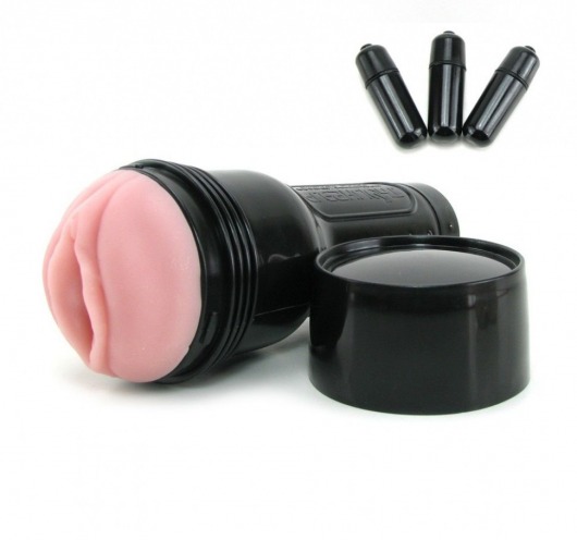 Мастурбатор-вагина Fleshlight - Vibro Pink Lady Touch с вибрацией - Fleshlight - в Улан-Удэ купить с доставкой