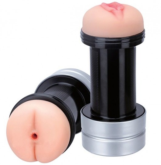 Мастурбатор 2-в-1 REALSTUFF 2 IN 1 HUMMER ANUS   VAGINA: вагина и анус - Dream Toys - в Улан-Удэ купить с доставкой