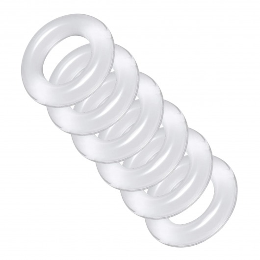 Комплект из 6 прозрачных эрекционных колец Ring Master Custom Ball Stretcher Kit - XR Brands - в Улан-Удэ купить с доставкой