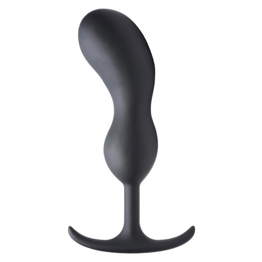 Черный массажер простаты с утяжелителями Premium Silicone Weighted Prostate Plug XL - 20,8 см. - XR Brands - в Улан-Удэ купить с доставкой