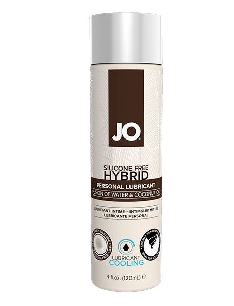 Водно-масляный лубрикант с охлаждающим эффектом JO Silicon free Hybrid Lubricant COOLING - 120 мл. - System JO - купить с доставкой в Улан-Удэ