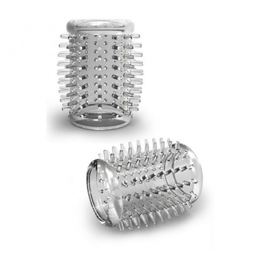 Прозрачная насадка с шипами STAY HARD COCK SLEEVE 01 CLEAR - Blush Novelties - в Улан-Удэ купить с доставкой