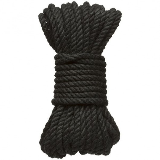 Черная верёвка для связывания и фиксации Bind Tie - 9,14 м. - Doc Johnson - купить с доставкой в Улан-Удэ
