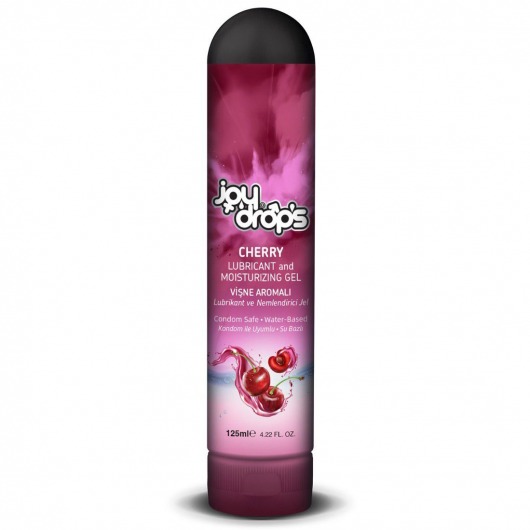 Смазка на водной основе Cherry с ароматом вишни -  125 мл. - JoyDrops - купить с доставкой в Улан-Удэ