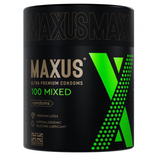 Презервативы MAXUS Mixed - 100 шт. - Maxus - купить с доставкой в Улан-Удэ