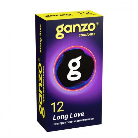 Презервативы с анестетиком для продления удовольствия Ganzo Long Love - 12 шт. - Ganzo - купить с доставкой в Улан-Удэ