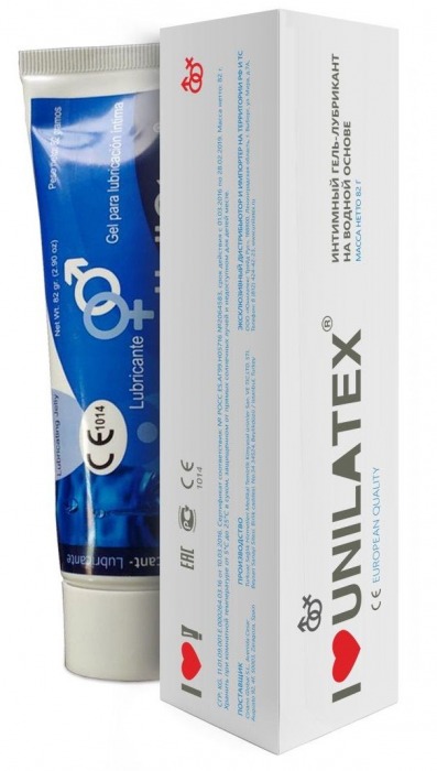 Лубрикант на водной основе Unilatex Gel - 80 мл. - Unilatex - купить с доставкой в Улан-Удэ