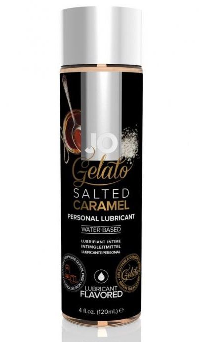 Лубрикант с ароматом солёной карамели JO GELATO SALTED CARAMEL - 120 мл. - System JO - купить с доставкой в Улан-Удэ