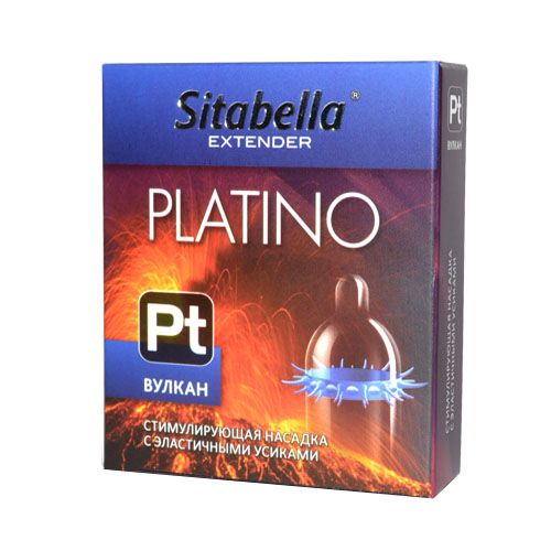 Стимулирующая насадка с усиками Platino  Вулкан - Sitabella - купить с доставкой в Улан-Удэ