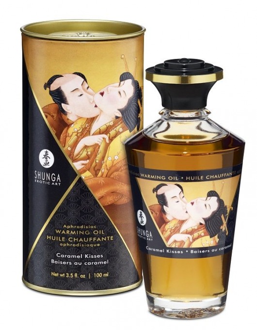Массажное интимное масло с ароматом карамели - 100 мл. - Shunga - купить с доставкой в Улан-Удэ