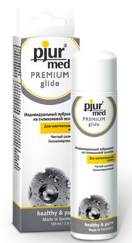 Гипоаллергенный силиконовый лубрикант pjur MED Premium glide - 100 мл. - Pjur - купить с доставкой в Улан-Удэ