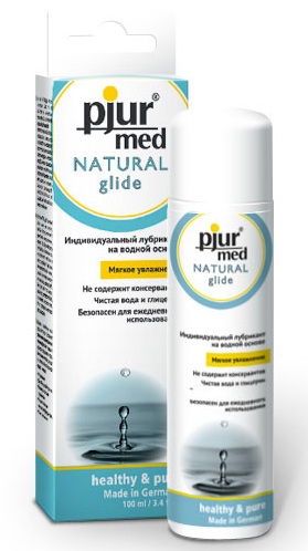 Нейтральный лубрикант на водной основе pjur MED Natural glide - 100 мл. - Pjur - купить с доставкой в Улан-Удэ