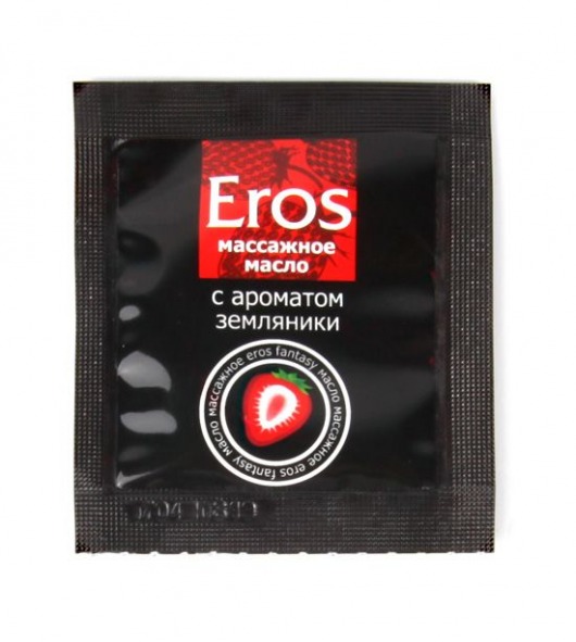 Пробник массажного масла с ароматом земляники Eros fantasy - 4 гр. - Биоритм - купить с доставкой в Улан-Удэ