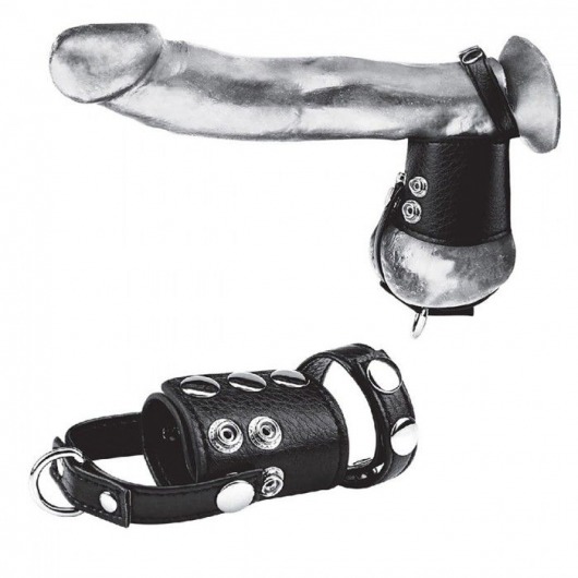 Кольцо на член и мошонку Cock Ring With 2  Ball Stretcher And Optional Weight Ring - BlueLine - в Улан-Удэ купить с доставкой