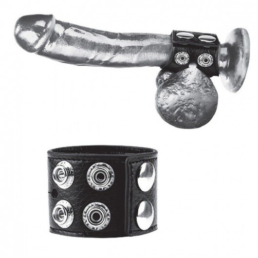 Ремень на член и мошонку 1.5  Cock Ring With Ball Strap - BlueLine - купить с доставкой в Улан-Удэ
