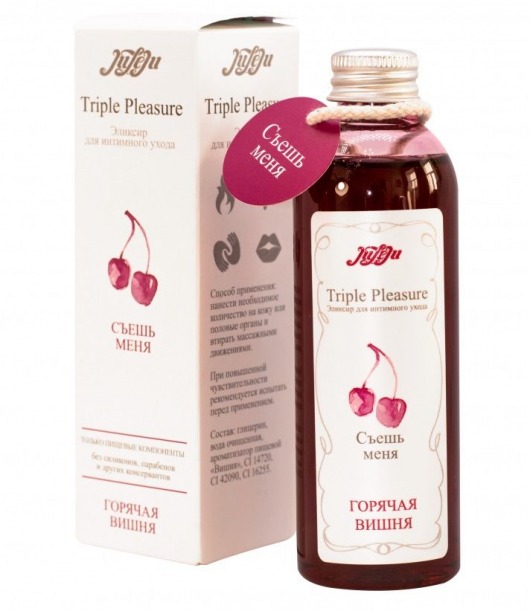 Эликсир Triple Pleasure  Горячая вишня  - 130 гр. - JULEJU - купить с доставкой в Улан-Удэ