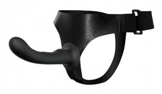Страпон с изогнутой головкой Ultra Harness Curvy Dildo - 15,8 см. - Baile - купить с доставкой в Улан-Удэ