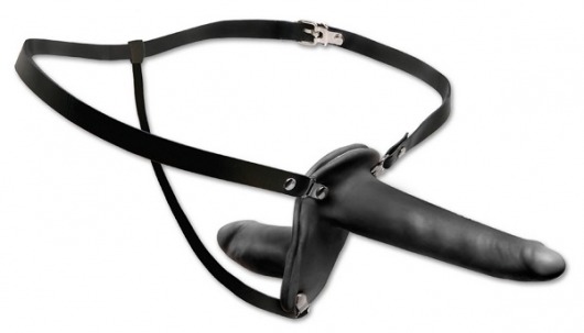 Женский страпон с вагинальной пробкой Double Penetrix Strap-on - 15 см. - Pipedream - купить с доставкой в Улан-Удэ