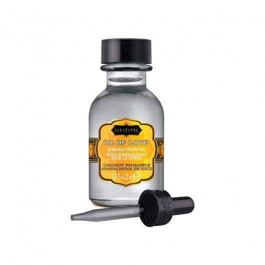 Масло для ласк с ароматом кокоса и ананаса Oil of Love Coconut Pineapple - 22 мл. - Kama Sutra - купить с доставкой в Улан-Удэ