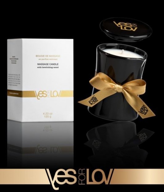 Массажная аромасвеча BEWITCHING MASSAGE CANDLE - 120 мл. - YESforLOV - купить с доставкой в Улан-Удэ