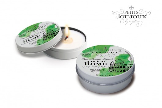 Массажная свеча Petits Joujoux Rome с ароматом грейпфрута и бергамота - 33 гр. - MyStim - купить с доставкой в Улан-Удэ