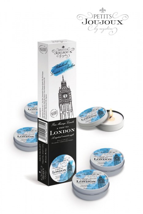Набор из 5 свечей Petits Joujoux London с ароматом ревеня, амбры и чёрной смородины - MyStim - купить с доставкой в Улан-Удэ