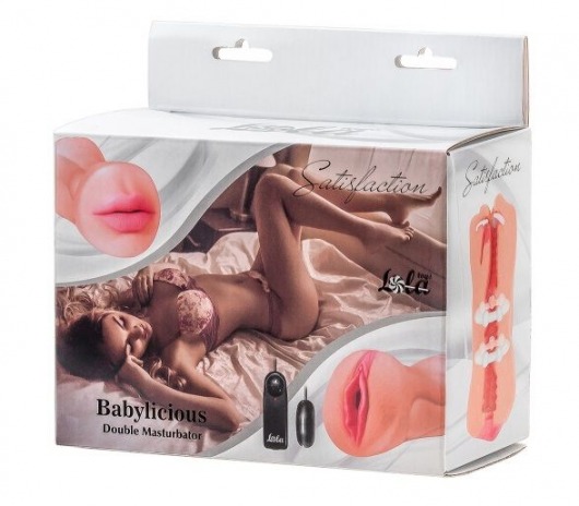 Двусторонний мастурбатор с вибропулей Satisfaction Babylicious - Lola Games - в Улан-Удэ купить с доставкой