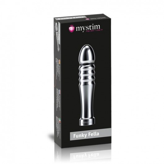 Ребристый фаллоимитатор для электростимуляции Funky Fella Rill Dildo - 13 см. - MyStim - купить с доставкой в Улан-Удэ