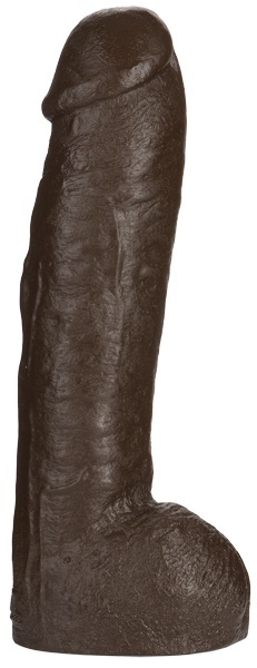 Большая насадка для трусиков Vac-U-Lock Realistic Hung - 31,7 см. - Doc Johnson - купить с доставкой в Улан-Удэ