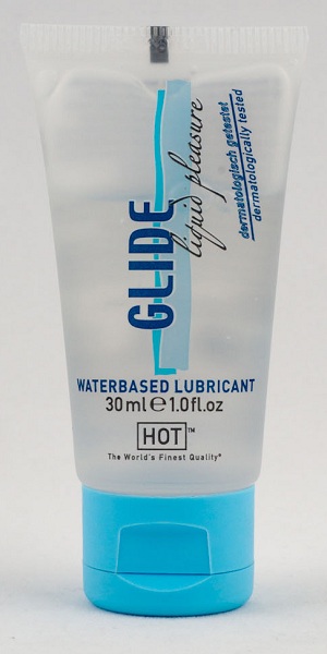 Интимная смазка на водной основе Glide - 30 мл. - HOT - купить с доставкой в Улан-Удэ