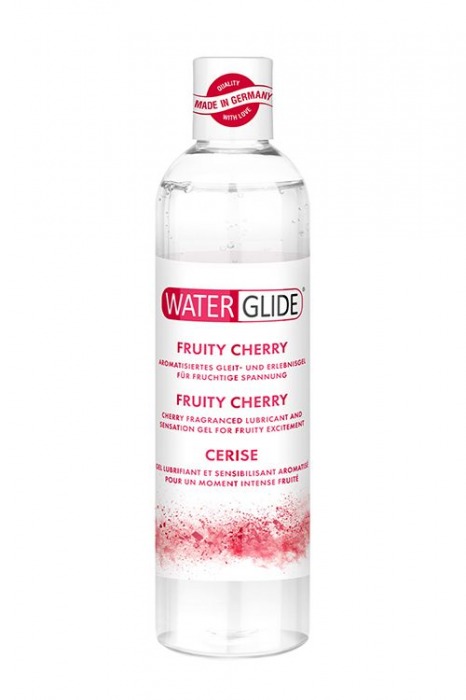 Лубрикант на водной основе с ароматом вишни FRUITY CHERRY - 300 мл. - Waterglide - купить с доставкой в Улан-Удэ