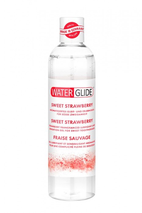 Лубрикант на водной основе с ароматом клубники SWEET STRAWBERRY - 300 мл. - Waterglide - купить с доставкой в Улан-Удэ