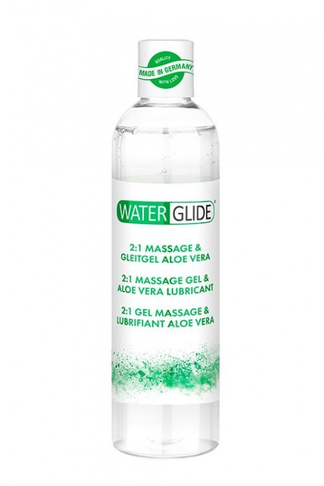 Гель-смазка 2-в-1 MASSAGE   LUBRICANT ALOE VERA - 300 мл. - Waterglide - купить с доставкой в Улан-Удэ